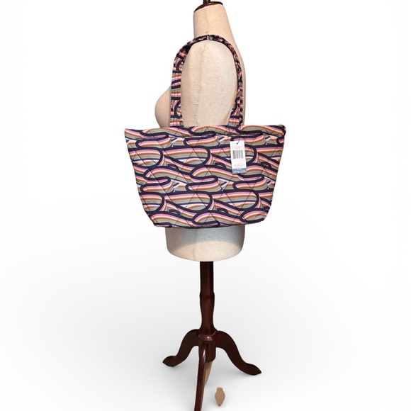 Vera Bradley Handbags - Vera Bradley Outlet Small East West Tote, ultralight Retro Ribbon, NWT